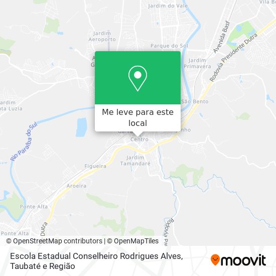 Escola Estadual Conselheiro Rodrigues Alves mapa