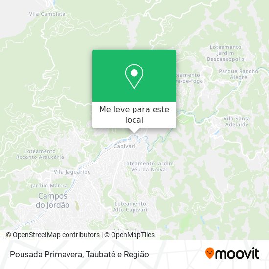 Pousada Primavera mapa