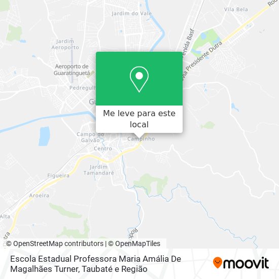 Escola Estadual Professora Maria Amália De Magalhães Turner mapa