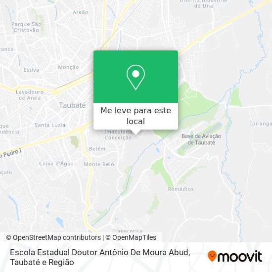 Escola Estadual Doutor Antônio De Moura Abud mapa