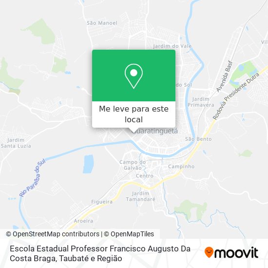 Escola Estadual Professor Francisco Augusto Da Costa Braga mapa