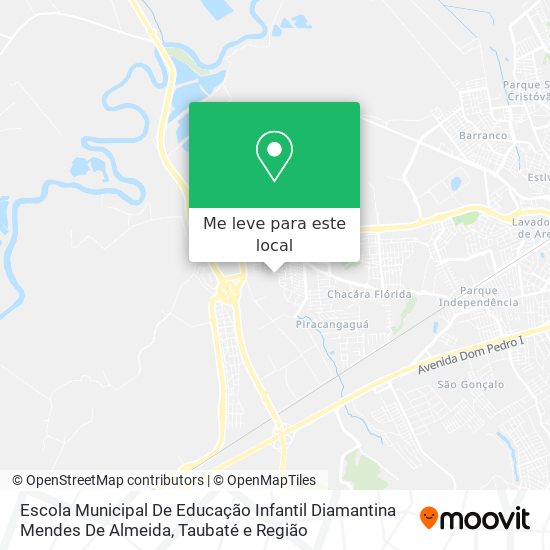 Escola Municipal De Educação Infantil Diamantina Mendes De Almeida mapa