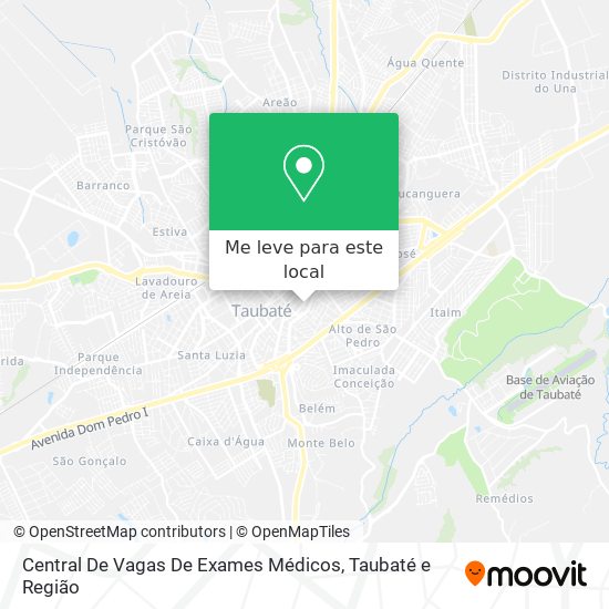 Central De Vagas De Exames Médicos mapa