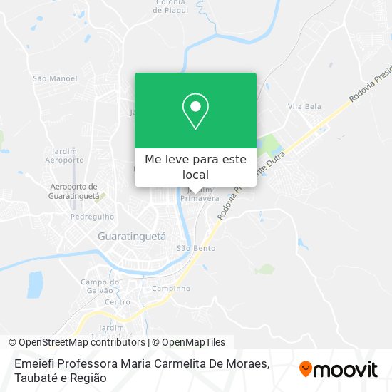 Emeiefi Professora Maria Carmelita De Moraes mapa