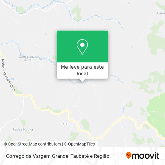 Córrego da Vargem Grande mapa