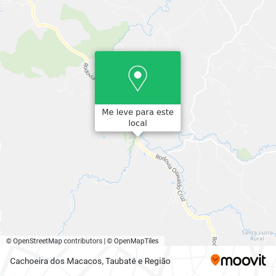 Cachoeira dos Macacos mapa