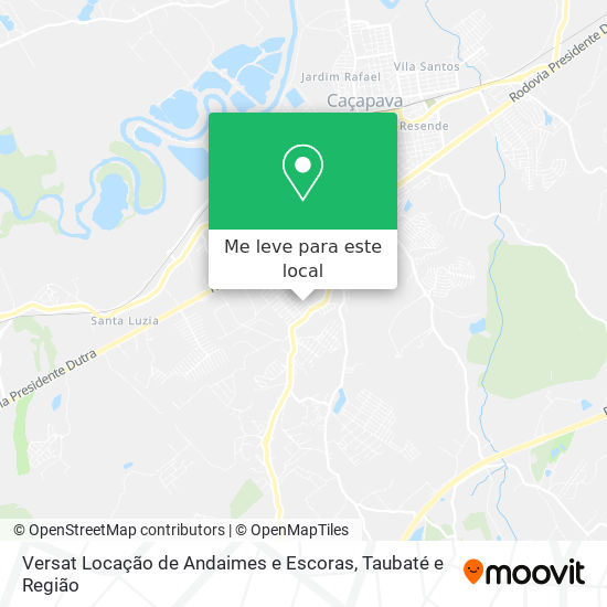 Versat Locação de Andaimes e Escoras mapa