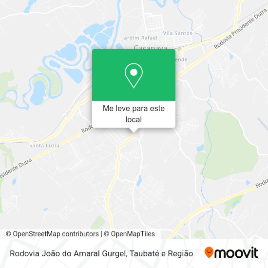 Rodovia João do Amaral Gurgel mapa