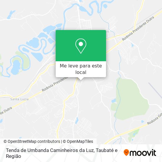 Tenda de Umbanda Caminheiros da Luz mapa