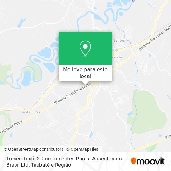 Treves Textil & Componentes Para a Assentos do Brasil Ltd mapa