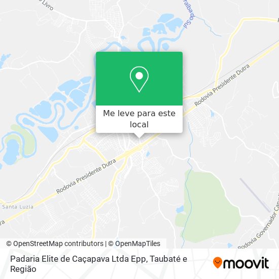 Padaria Elite de Caçapava Ltda Epp mapa