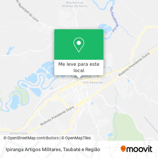 Ipiranga Artigos Militares mapa