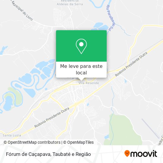 Fórum de Caçapava mapa