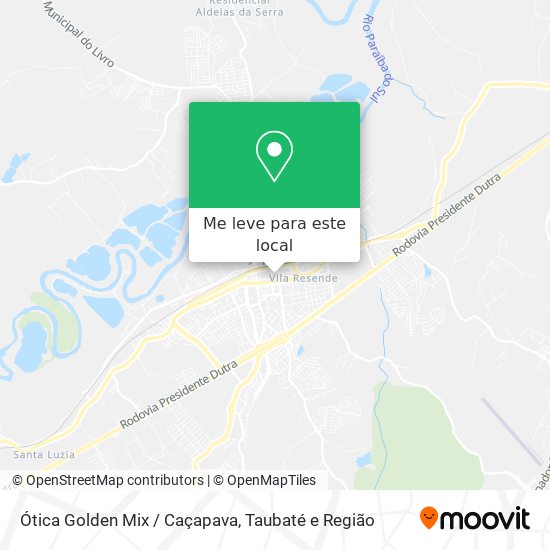 Ótica Golden Mix / Caçapava mapa