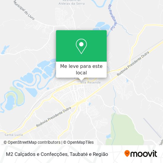 M2 Calçados e Confecções mapa