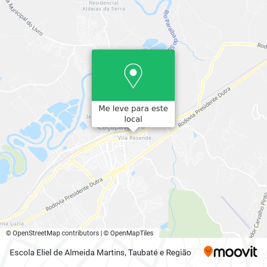 Escola Eliel de Almeida Martins mapa