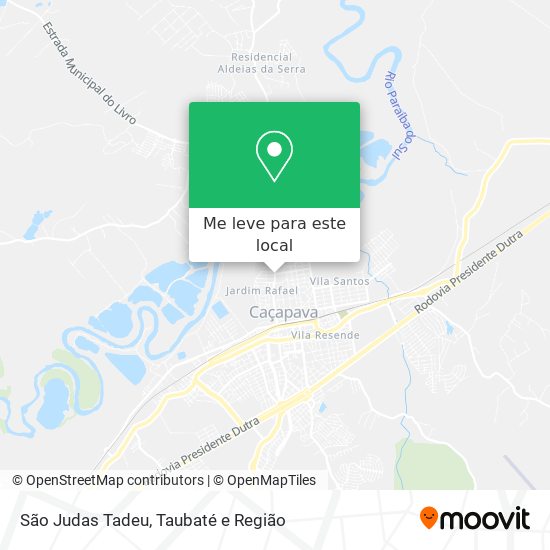 São Judas Tadeu mapa