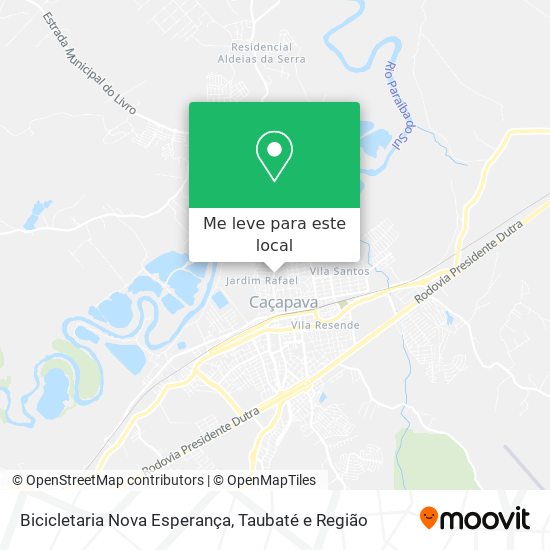 Bicicletaria Nova Esperança mapa