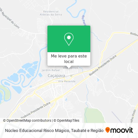 Núcleo Educacional Risco Mágico mapa