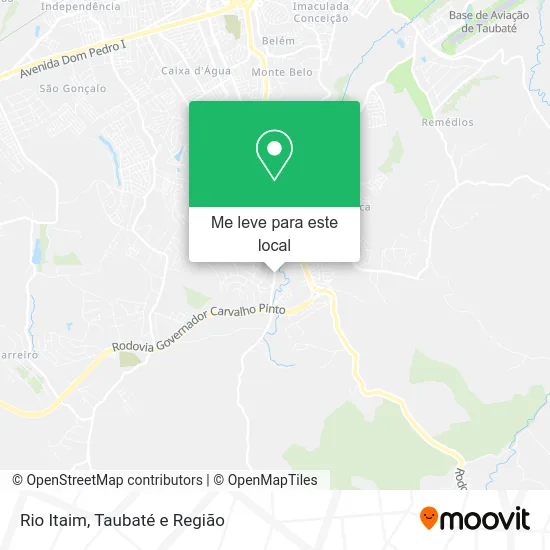 Rio Itaim mapa