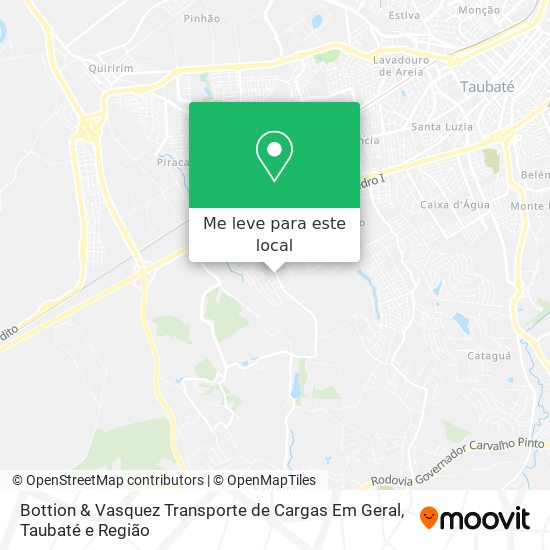 Bottion & Vasquez Transporte de Cargas Em Geral mapa