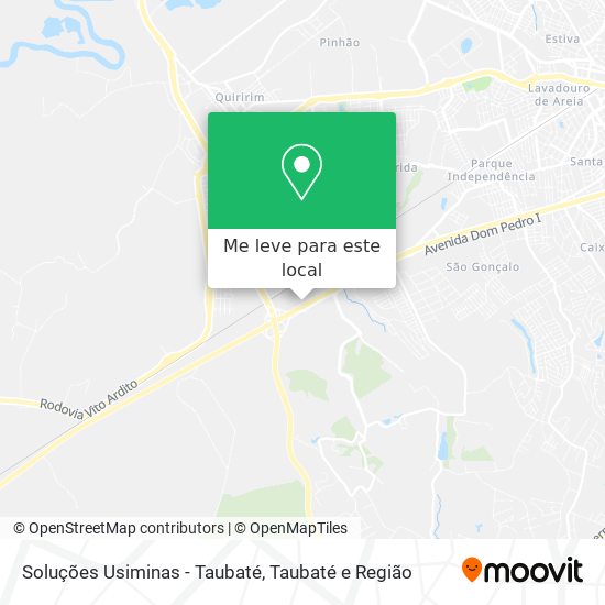 Soluções Usiminas - Taubaté mapa