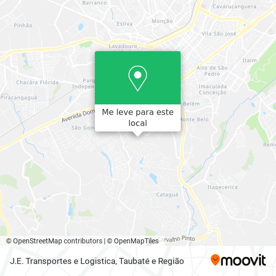 J.E. Transportes e Logistica mapa