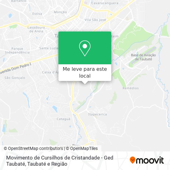 Movimento de Cursilhos de Cristandade - Ged Taubaté mapa