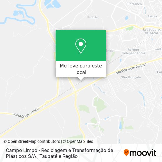 Campo Limpo - Reciclagem e Transformação de Plásticos S / A. mapa