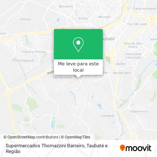 Supermercados Thomazzini Barreiro mapa