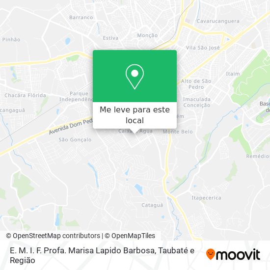 E. M. I. F. Profa. Marisa Lapido Barbosa mapa