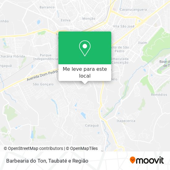 Barbearia do Ton mapa
