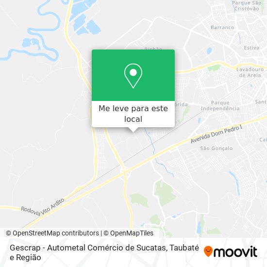 Gescrap - Autometal Comércio de Sucatas mapa