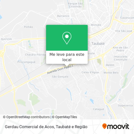 Gerdau Comercial de Acos mapa