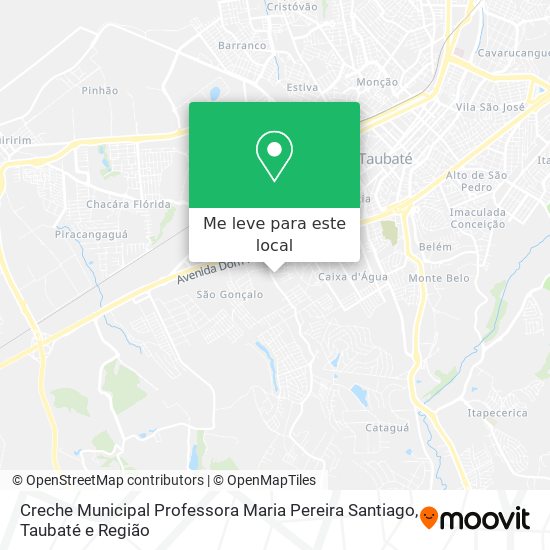 Creche Municipal Professora Maria Pereira Santiago mapa