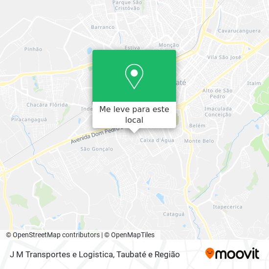 J M Transportes e Logistica mapa