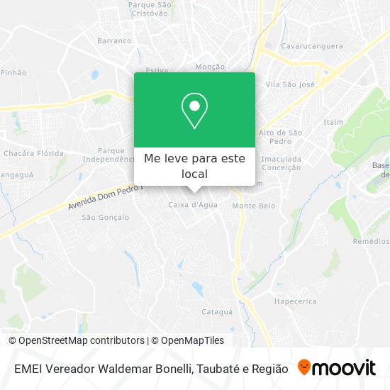 EMEI Vereador Waldemar Bonelli mapa