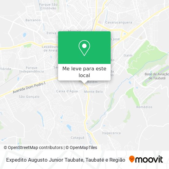 Expedito Augusto Junior Taubate mapa