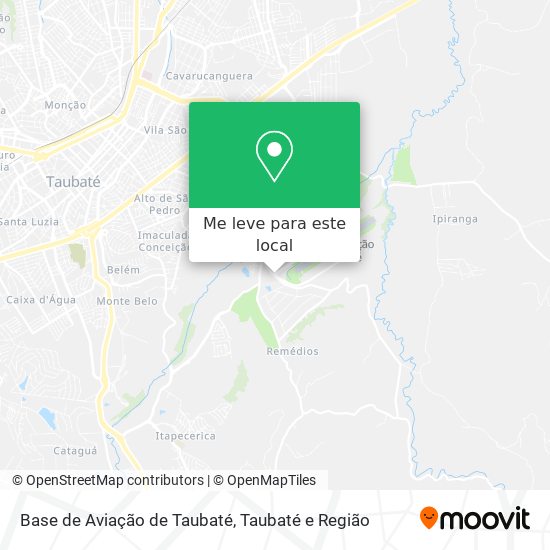 Base de Aviação de Taubaté mapa