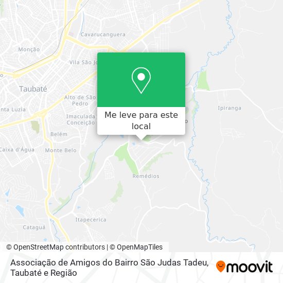 Associação de Amigos do Bairro São Judas Tadeu mapa