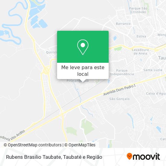 Rubens Brasilio Taubate mapa