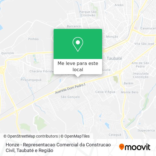 Honze - Representacao Comercial da Construcao Civil mapa