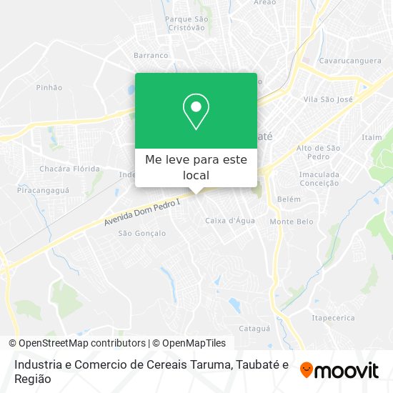 Industria e Comercio de Cereais Taruma mapa