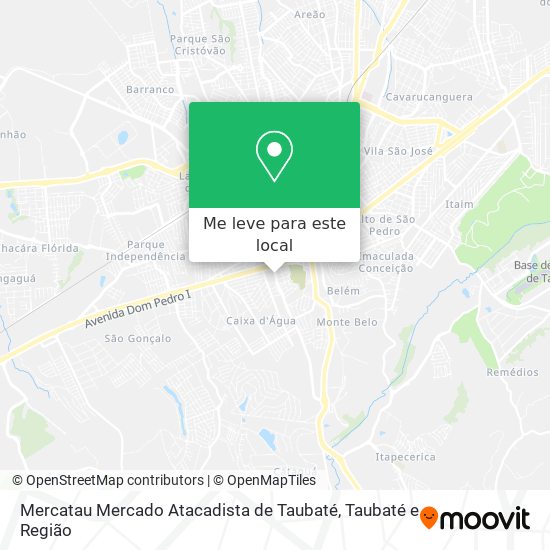 Mercatau Mercado Atacadista de Taubaté mapa