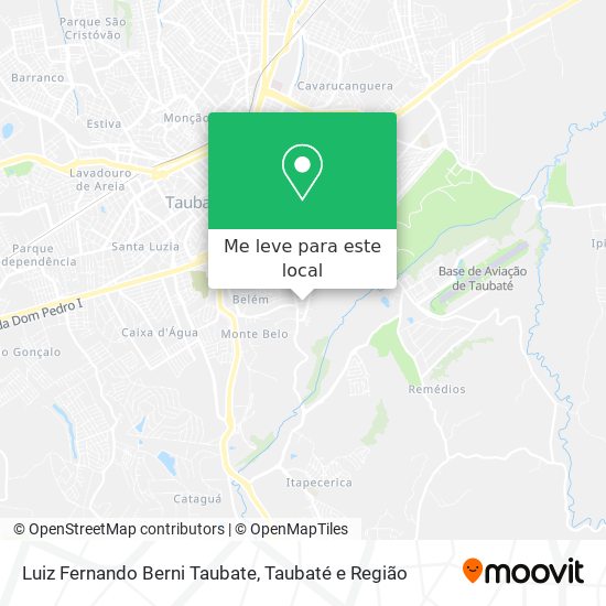 Luiz Fernando Berni Taubate mapa