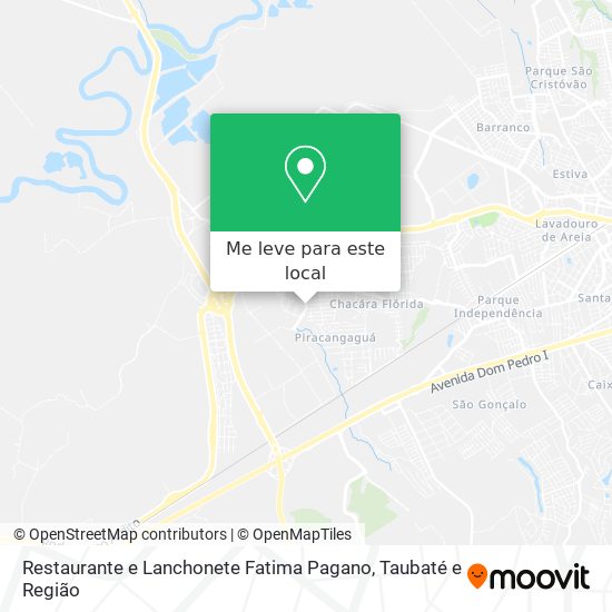 Restaurante e Lanchonete Fatima Pagano mapa