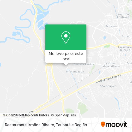 Restaurante Irmãos Ribeiro mapa