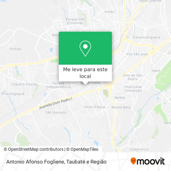 Antonio Afonso Fogliene mapa