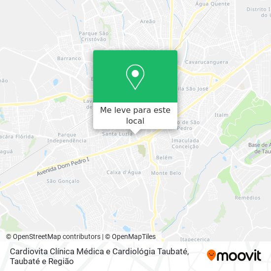 Cardiovita Clínica Médica e Cardiológia Taubaté mapa