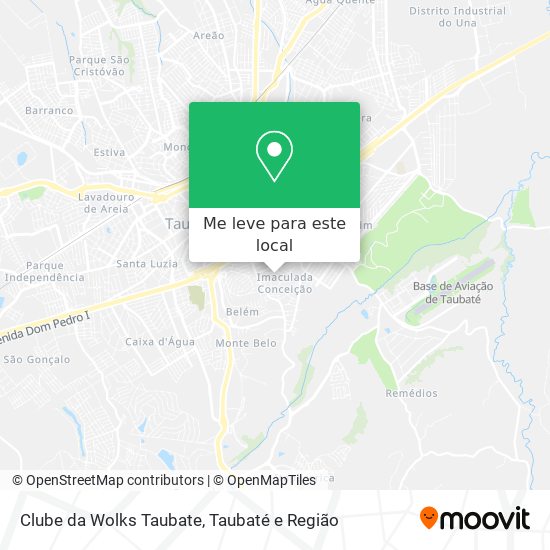 Clube da Wolks Taubate mapa